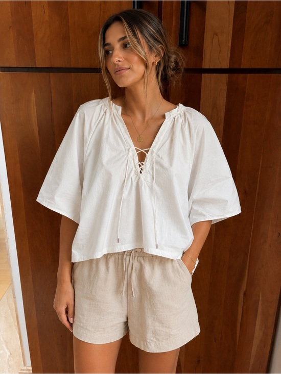 Madewell Tops - Madewell white boho top XL